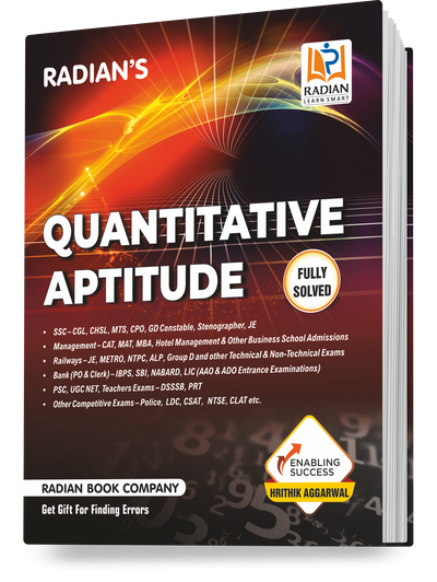 Quantitative Aptitude Book | English Edition | All Competitive Exams