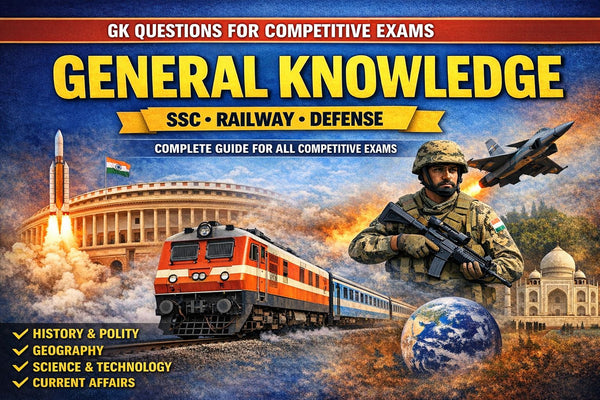 100 Most Important GK Questions for Competitive Exams 2026 (SSC, Railway, Defence)