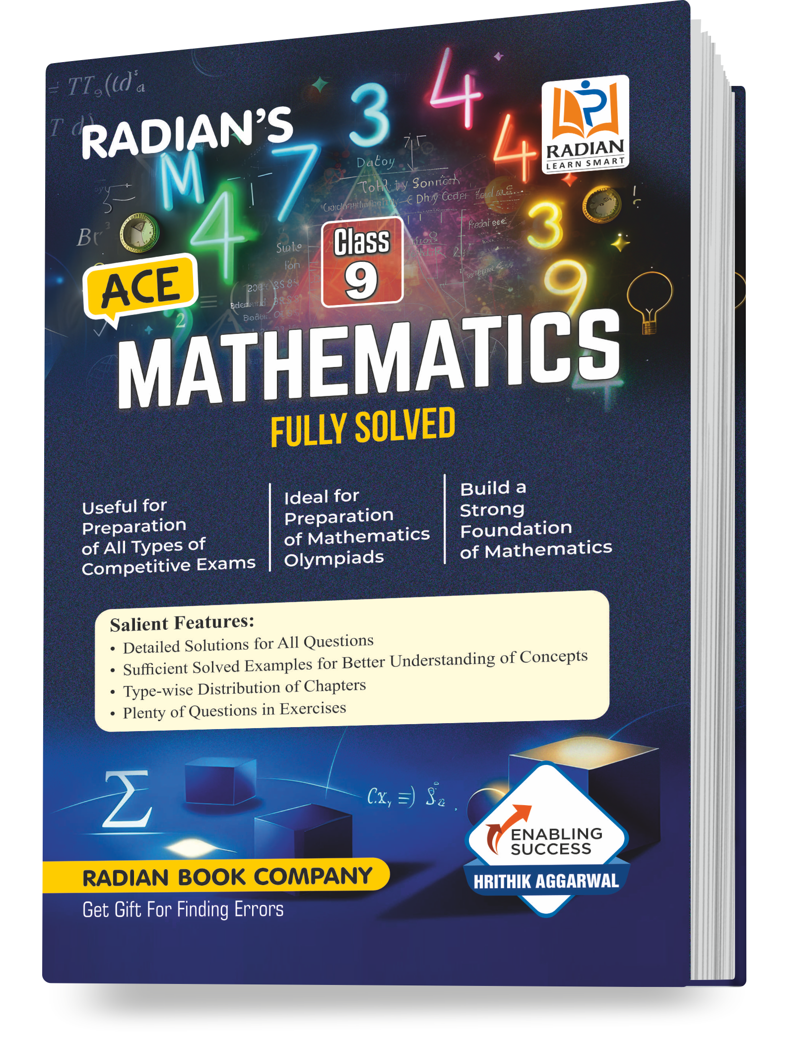 Ace Mathematics Book Class 9 (English) | 2026 Guide for JNV, Sainik School (AISSEE), RMS & Olympiads