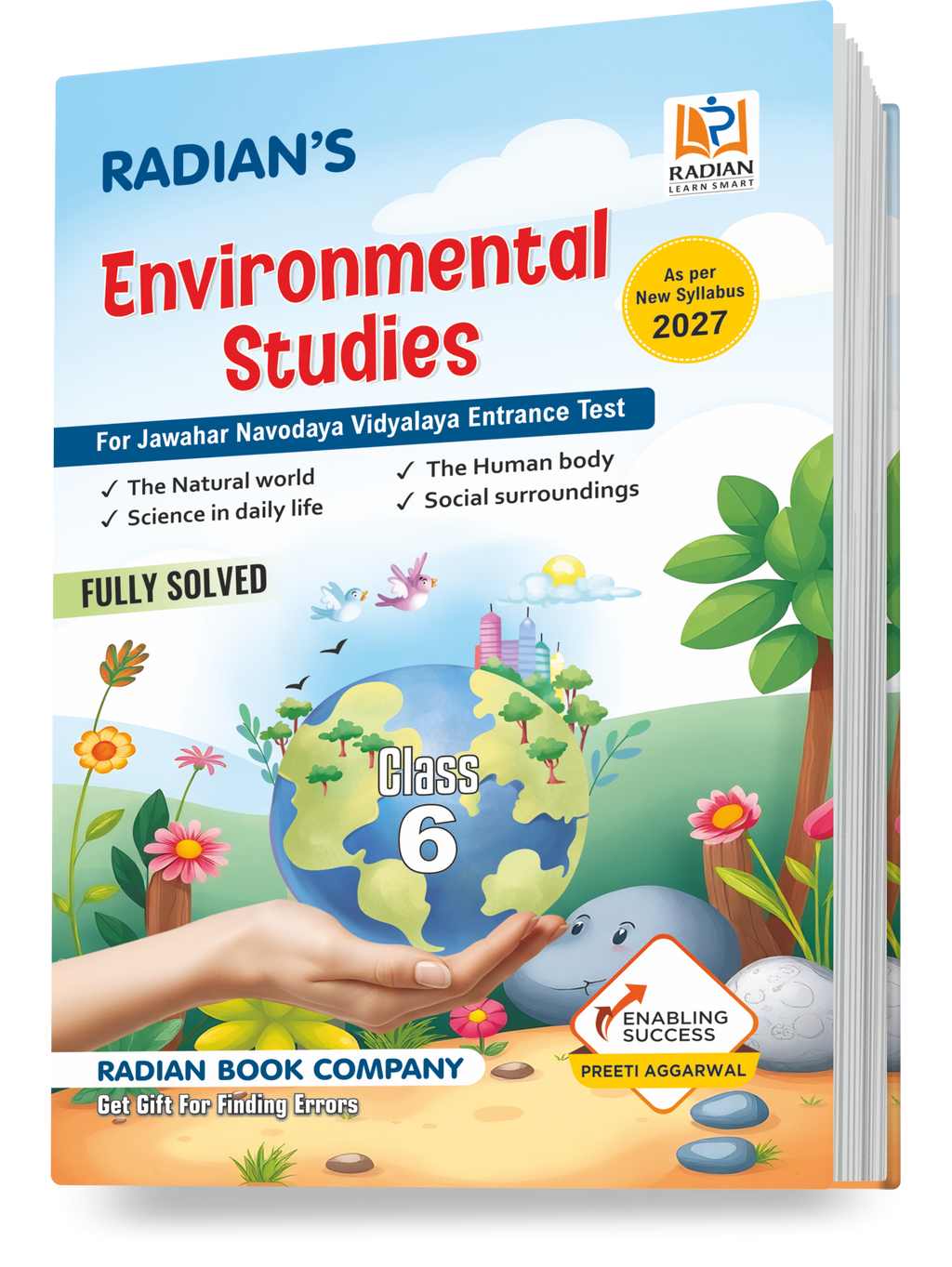 Environmental Studies (EVS) Book for JNVST Class 6 Entrance Exam 2027 | Fully Solved | English Medium