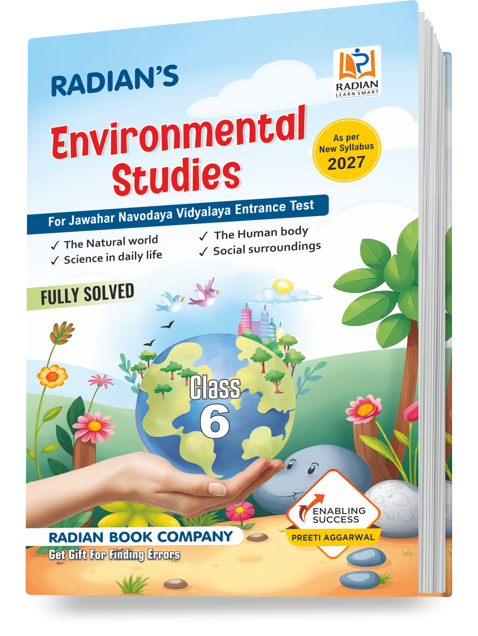 Environmental Studies (EVS) Book for JNVST Class 6 Entrance Exam 2027 | Fully Solved | English Medium