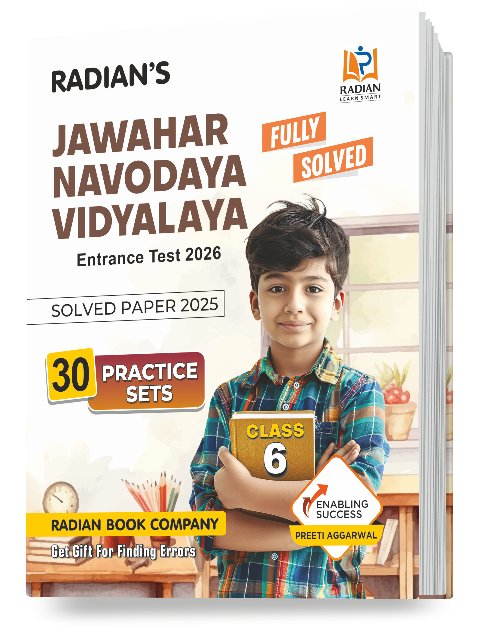 JNV Class 6 Practice Set 2026 English | Solved Papers – Buy Online ...