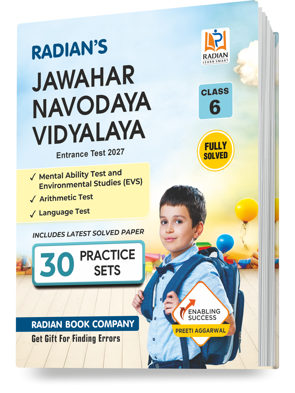 JNV Class 6 Practice Set Book 2027 (English) | 30 Practice Sets & Solved Paper