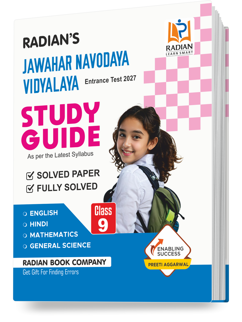 Jawahar Navodaya Vidyalaya Class 9 Guide 2027 | Covers Maths, Science, English & Hindi