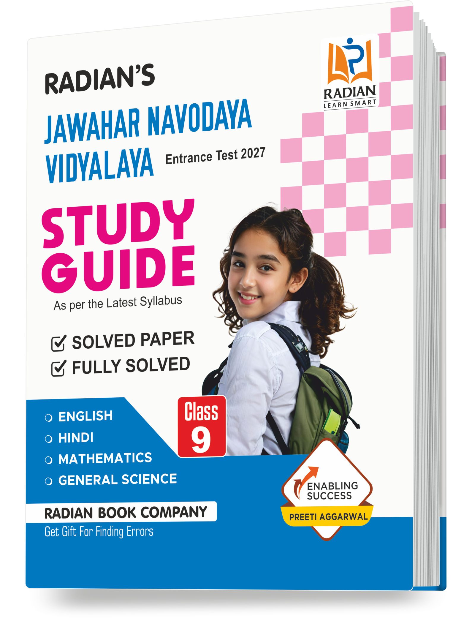 Jawahar Navodaya Vidyalaya Class 9 Guide 2027 | Covers Maths, Science, English & Hindi