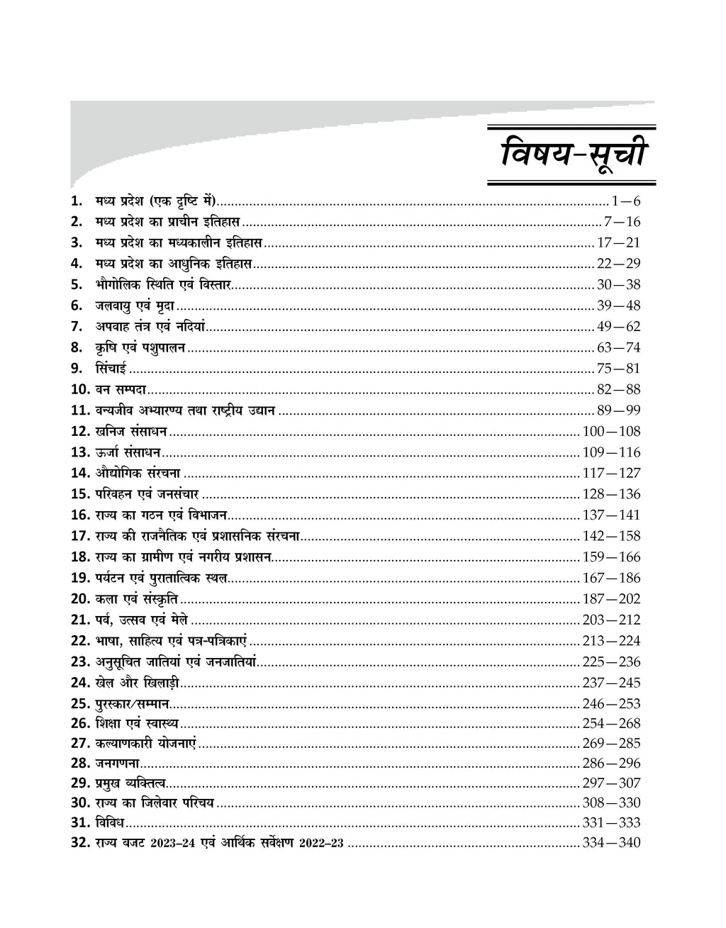 Madhya Pradesh Samanya Gyan 2023 | MP GK for MPPSC, MPSI & Police Exams (Hindi)
