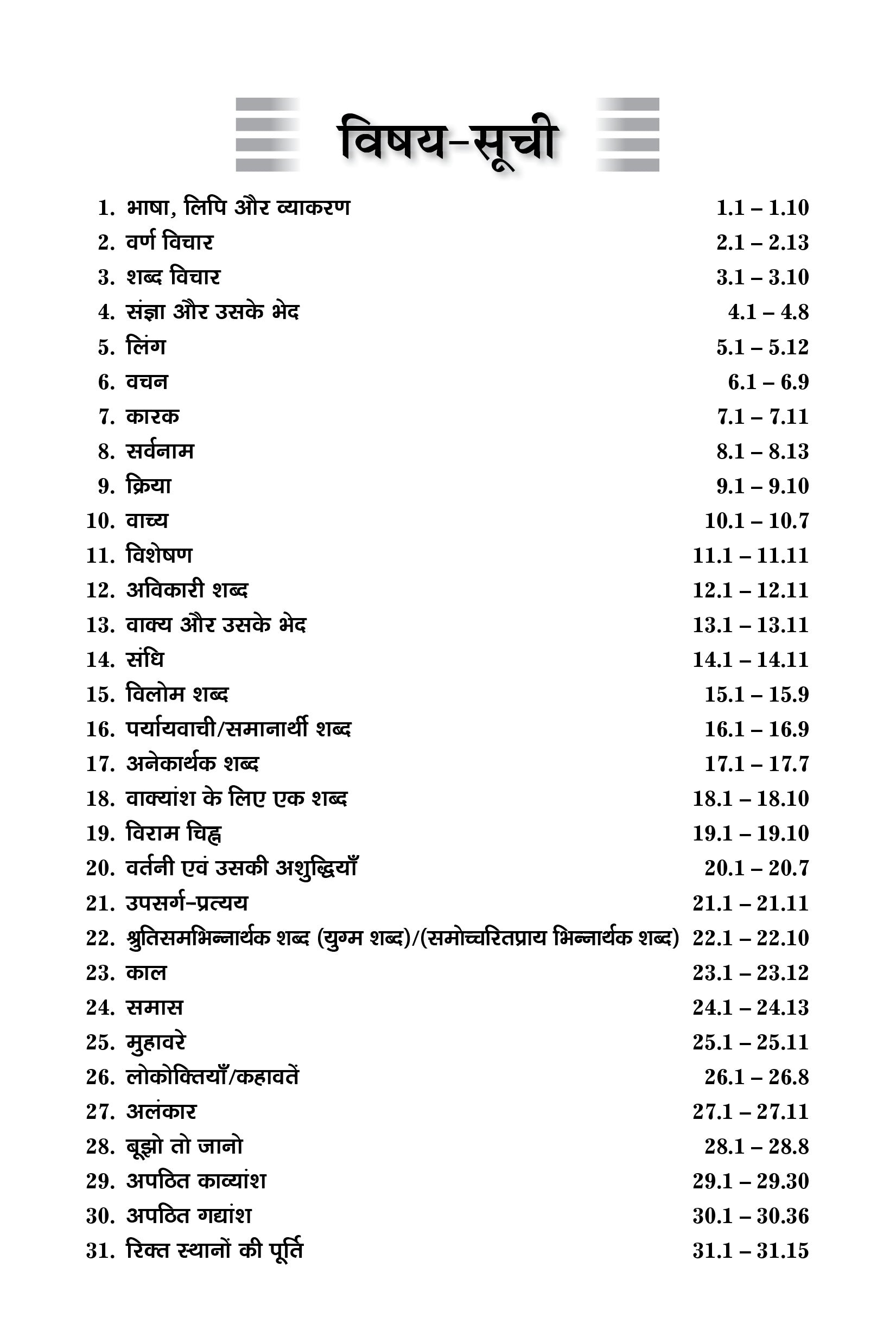 Prathmik Hindi Vyakaran (Grammar) 2025-2026 Revised Edition | JNV & Sainik School Guide (Class 5-8)
