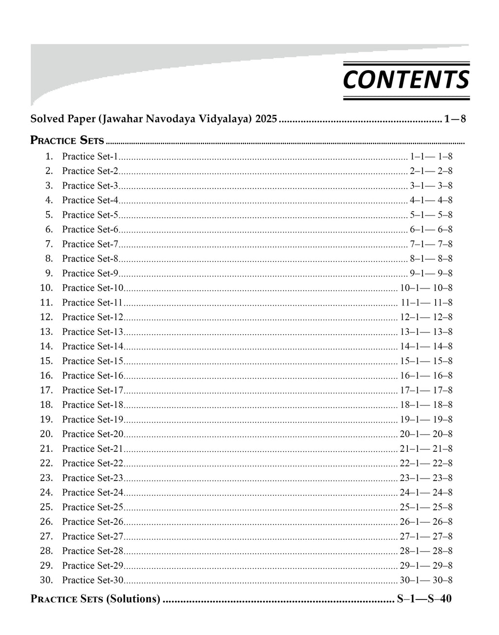 JNV Class 6 Practice Set & Latest Solved Paper English Medium | JNV Entrance Exam 2026