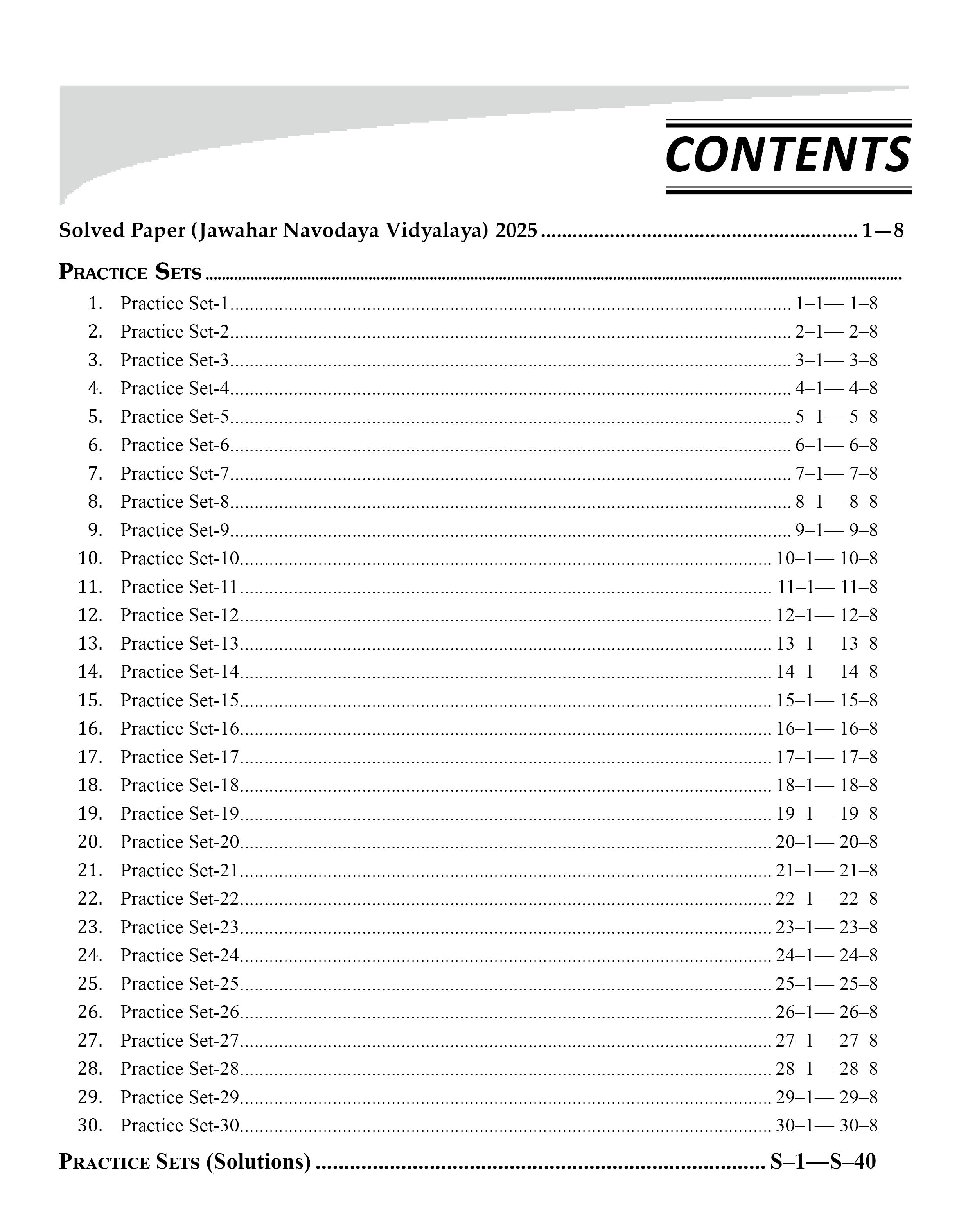 JNV Class 6 Practice Set & Latest Solved Paper English Medium | JNV Entrance Exam 2026