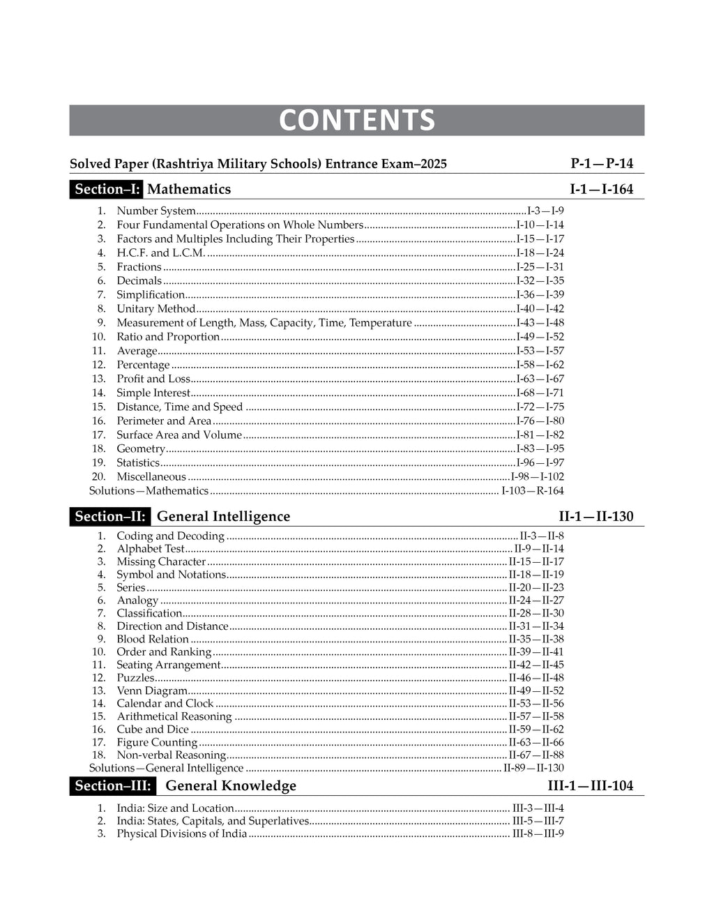 RMS Class 6 Study Guide 2027 | Rashtriya Military School Entrance Book – English Medium