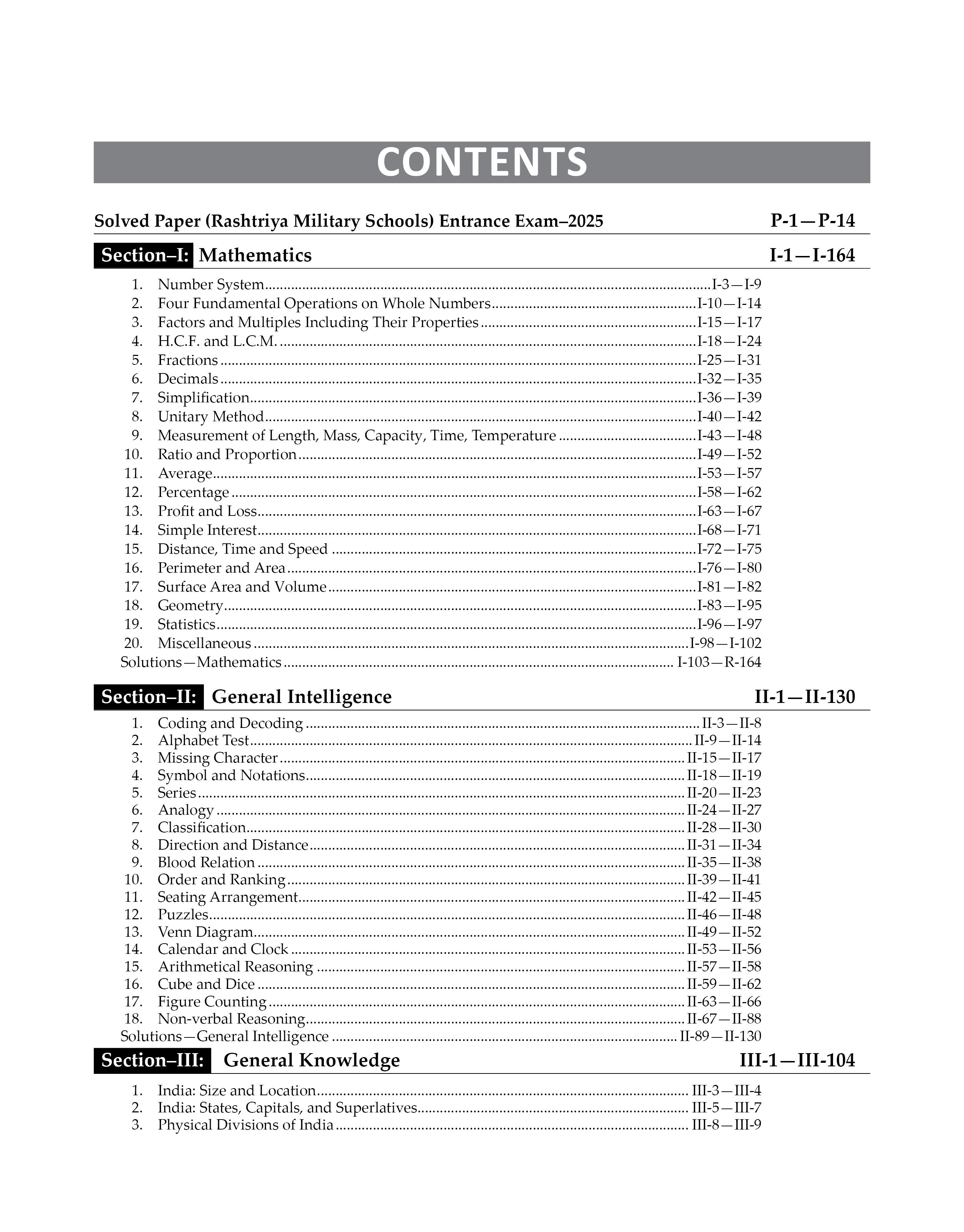 RMS Class 6 Study Guide 2027 | Rashtriya Military School Entrance Book – English Medium