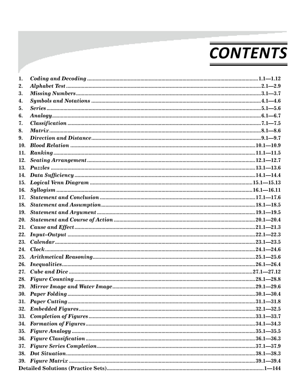 Reasoning Topic-Wise PS Book English