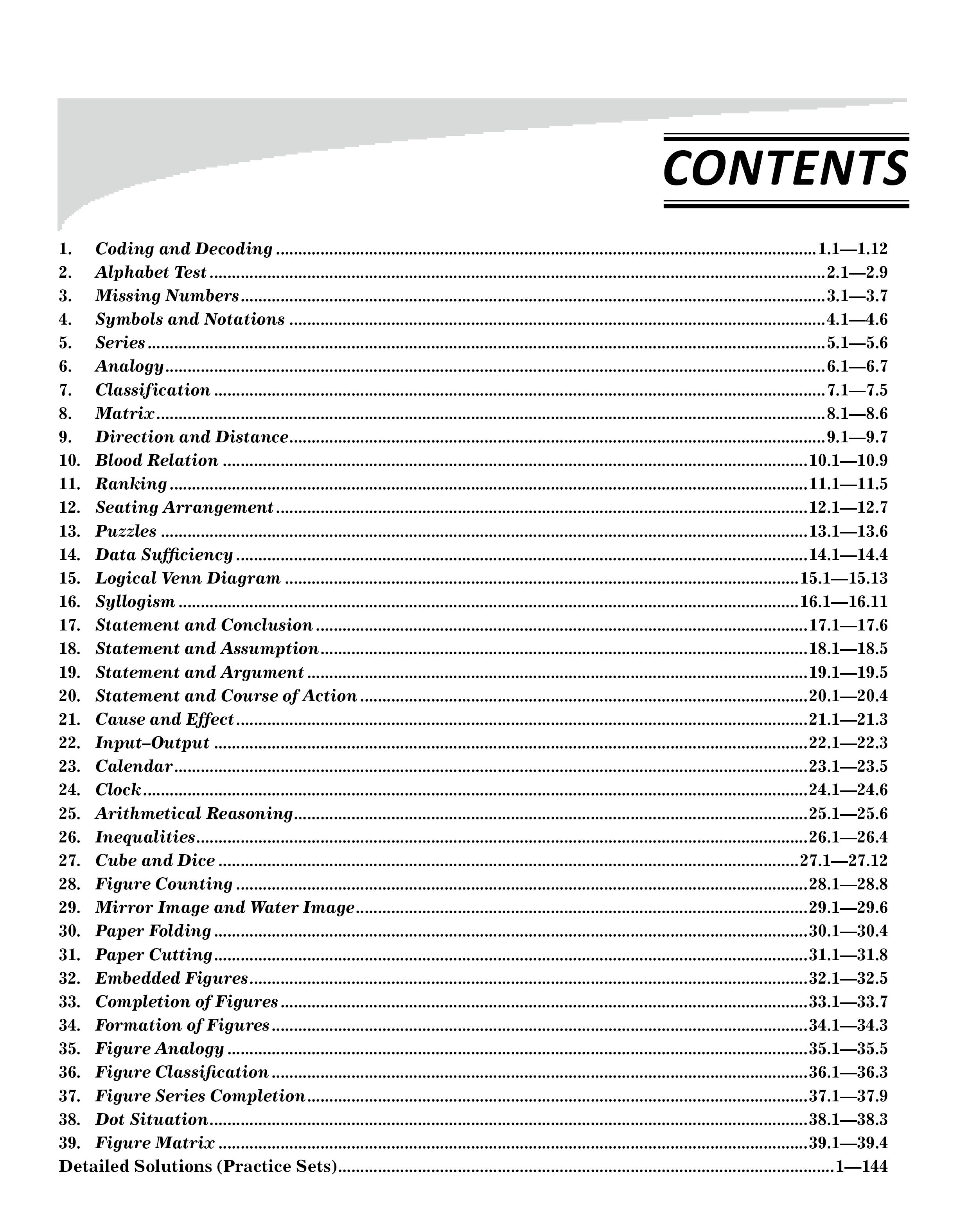Reasoning Topic-Wise PS Book English