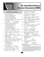 Sainik School Class 6 Practice Set Book 2027 (English) | AISSEE Exam