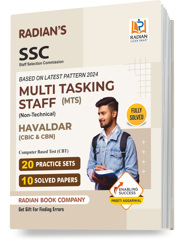 SSC MTS/Havaldar, CBIC & CBN Exam Practice Set Book 2024 in English | All Subjects Solved Papers