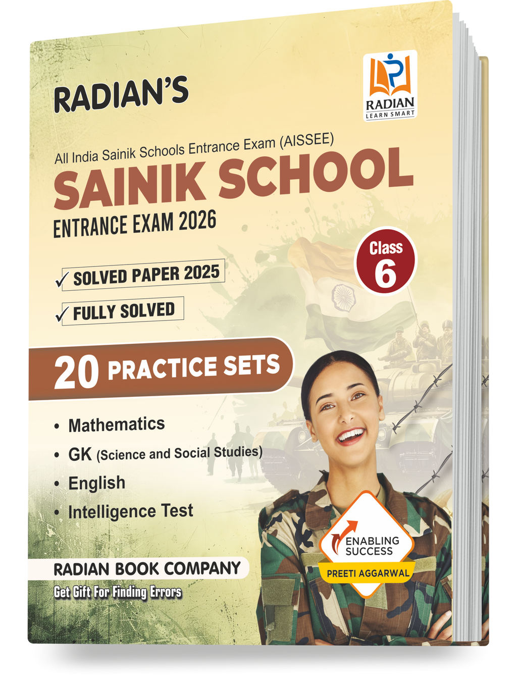 Sainik School Practice Set Book Class 6 2026 (AISSEE) | Sainik school Entrance Exam Book | English Medium