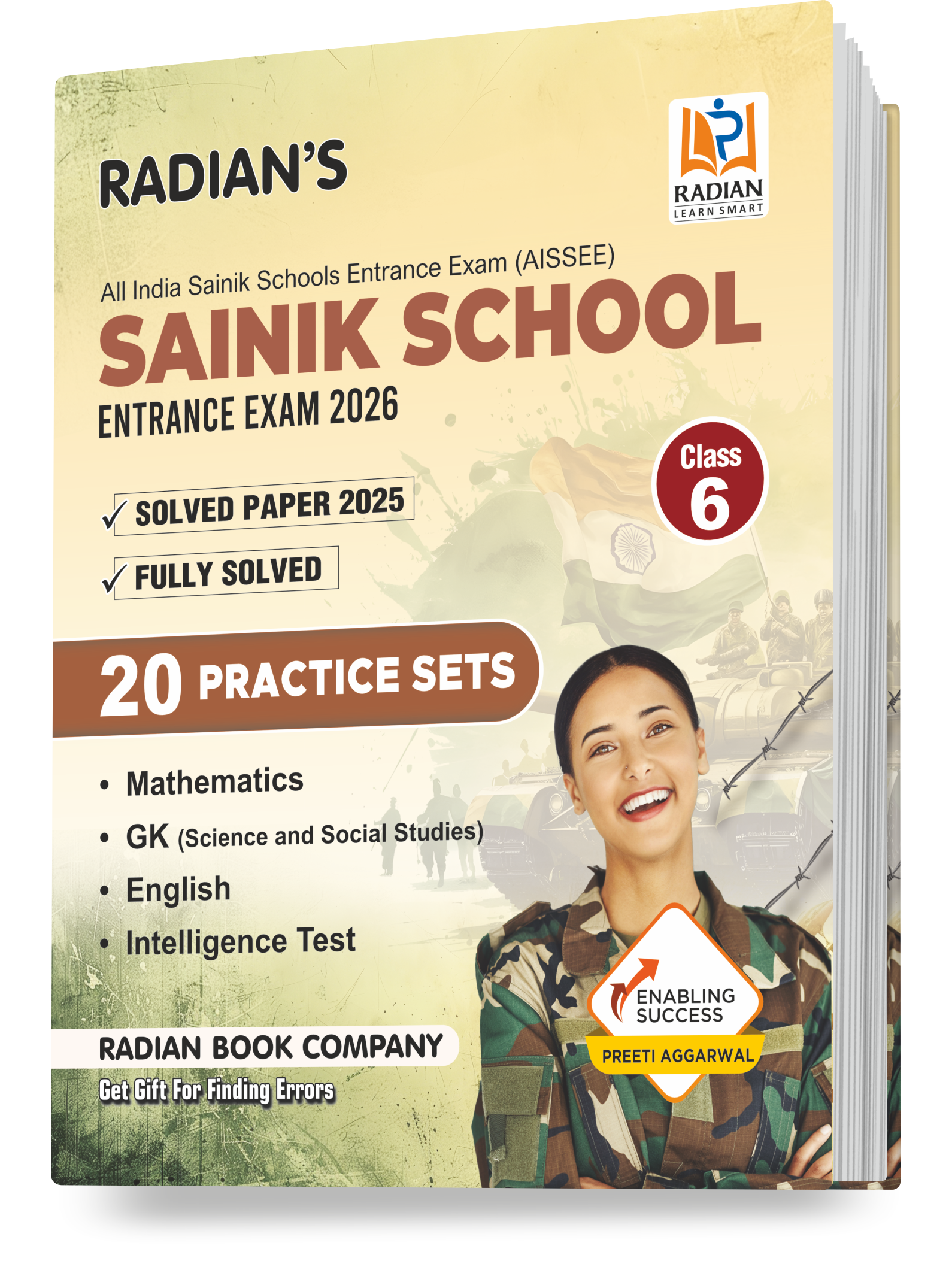 Sainik School Practice Set Book Class 6 2026 (AISSEE) | Sainik school Entrance Exam Book | English Medium