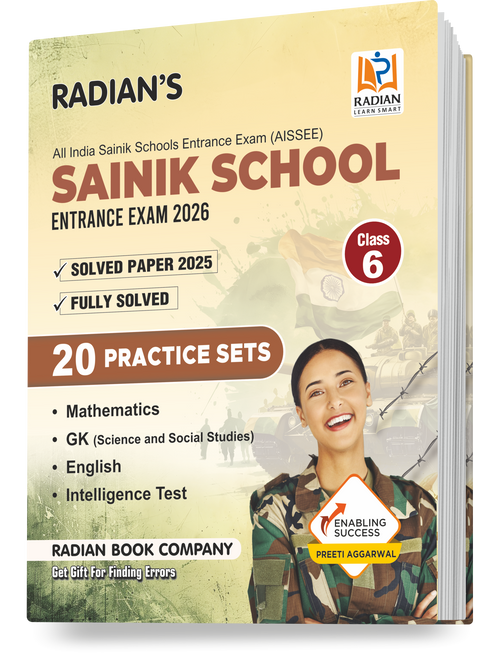 Sainik School Practice Set Book Class 6 2026 (AISSEE) | Sainik school Entrance Exam Book | English Medium