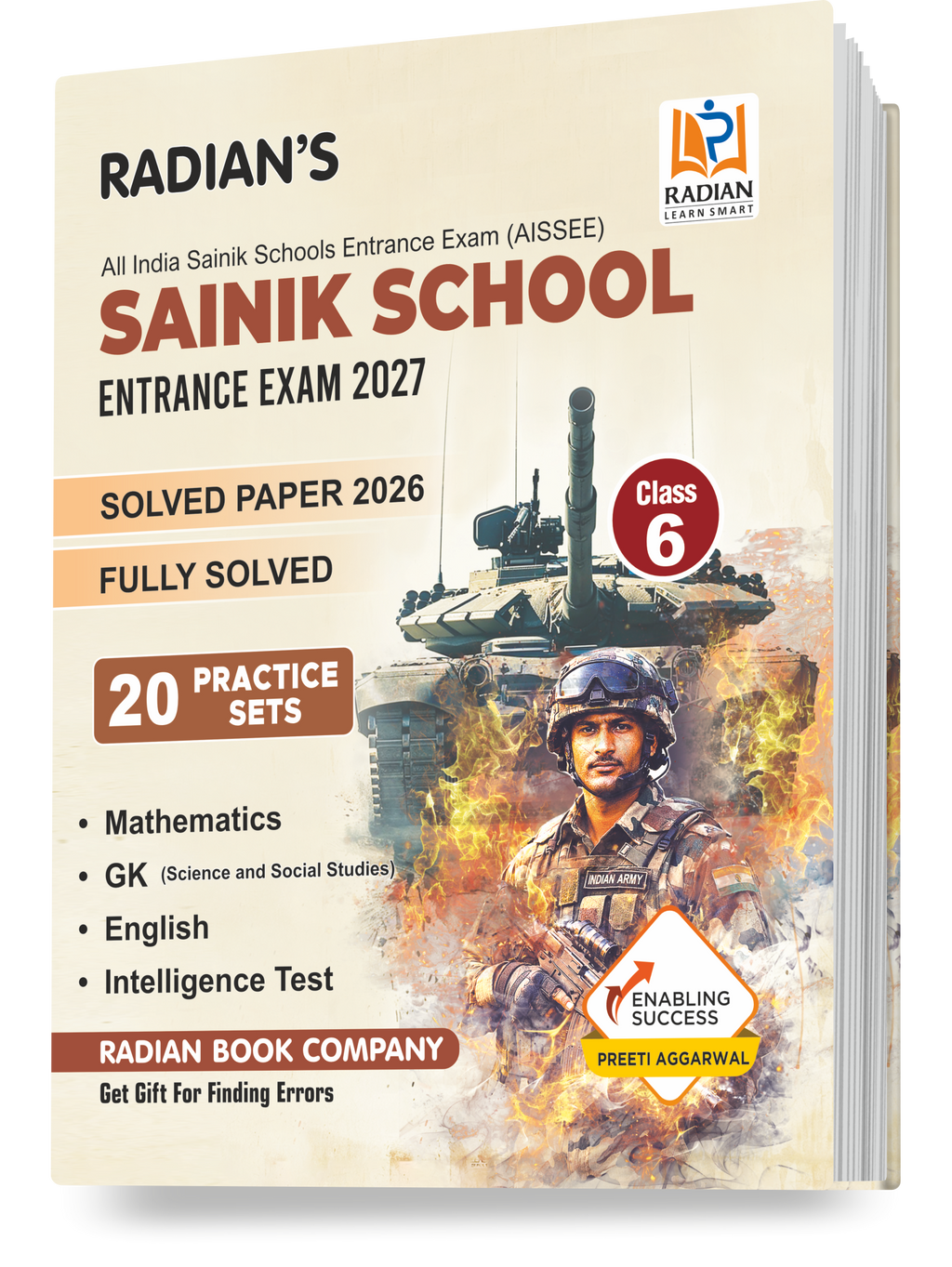 Sainik School Class 6 Practice Set Book 2027 (English) | AISSEE Exam