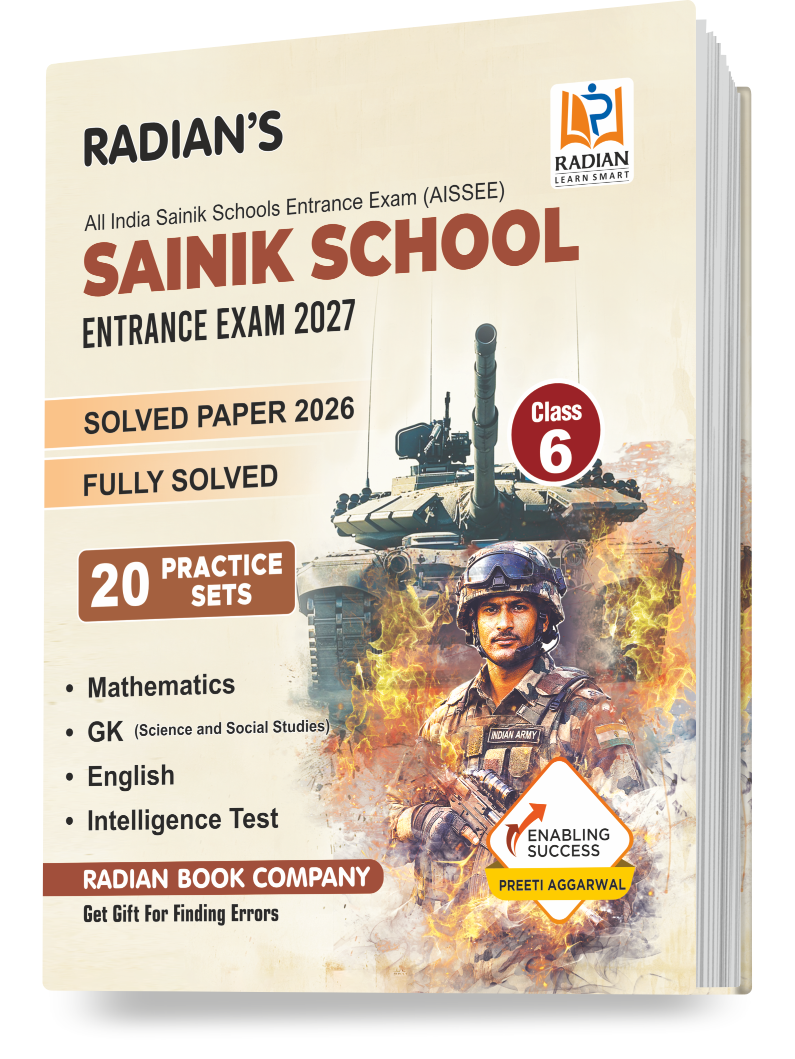 Sainik School Class 6 Practice Set Book 2027 (English) | AISSEE Exam
