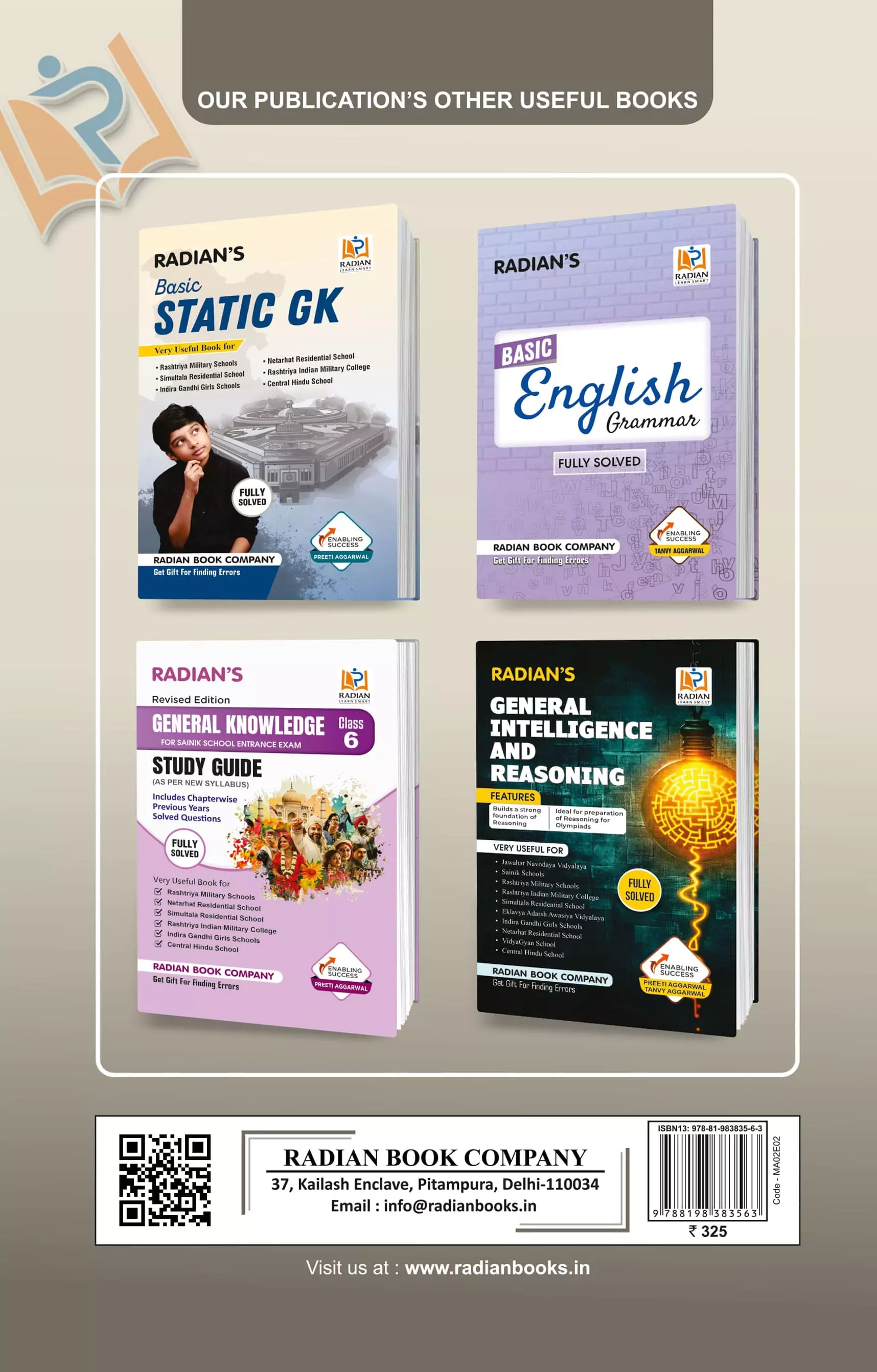 Basic Mathematics Guide Book for JNV, Sainik School (AISSEE), RMS, Class 5-8 and Other Entrance & Competitive Exams in English 2025 (Revised Edition)