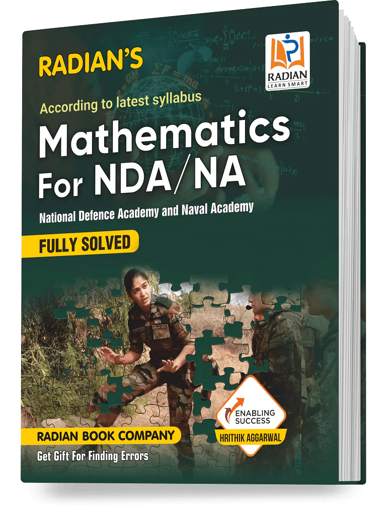 Mathematics for NDANA (National Defence Academy & Naval Academy) Fully Solved Guide Book for Entrance Exam 2023 in English